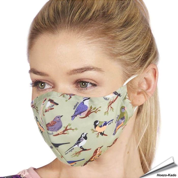 Mondkapje Vogel | Wasbaar - Neusstrip